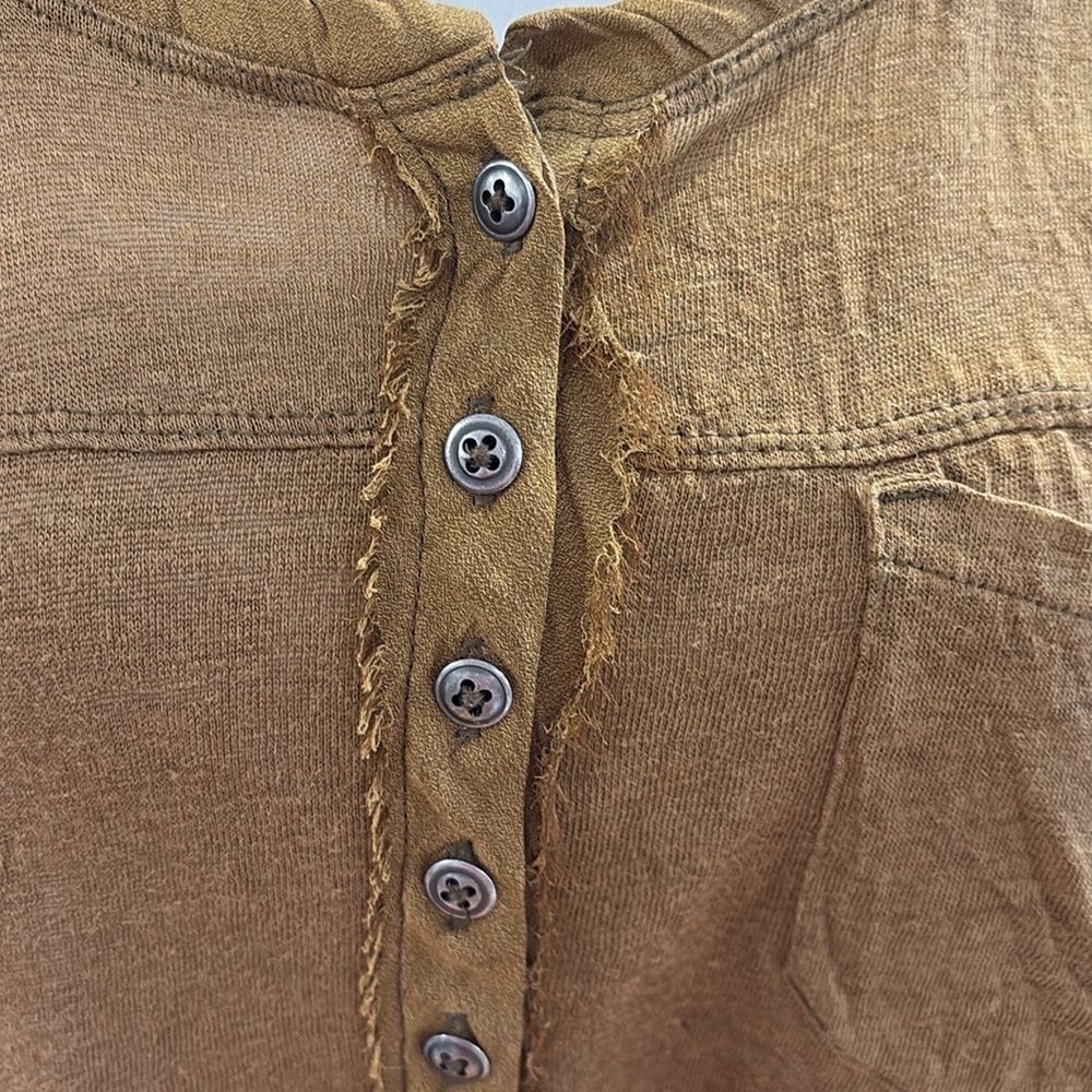 Free People Traveler Tank. Brown. Size S - Picture 3 of 9